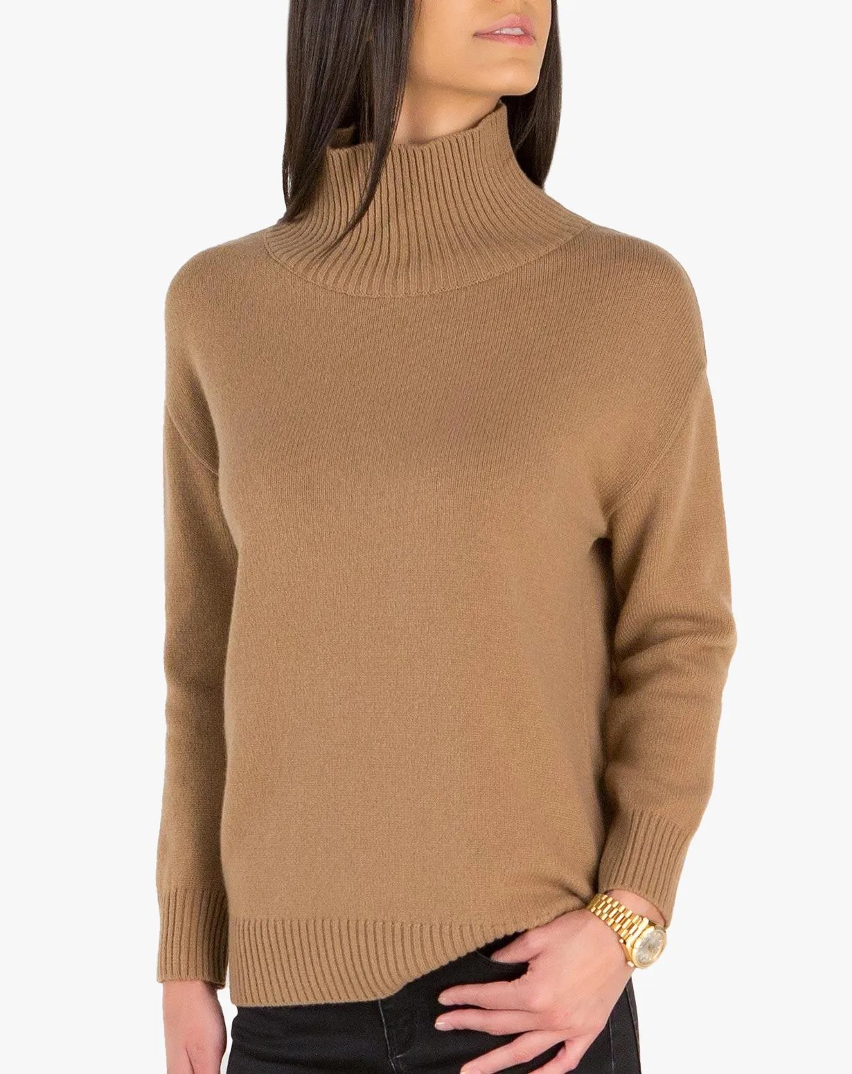 Maglia Donna Collo Alto Imbuto Lana & Cashmere