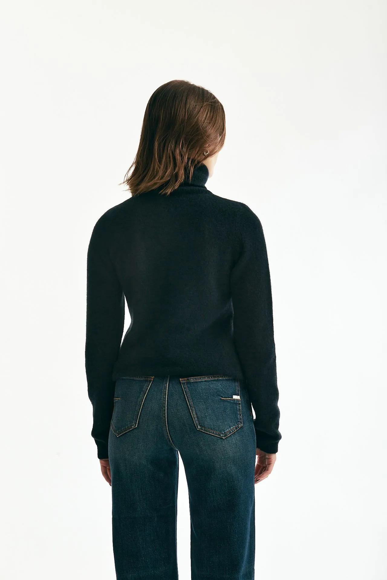 Maglia in cachemire e seta nero 