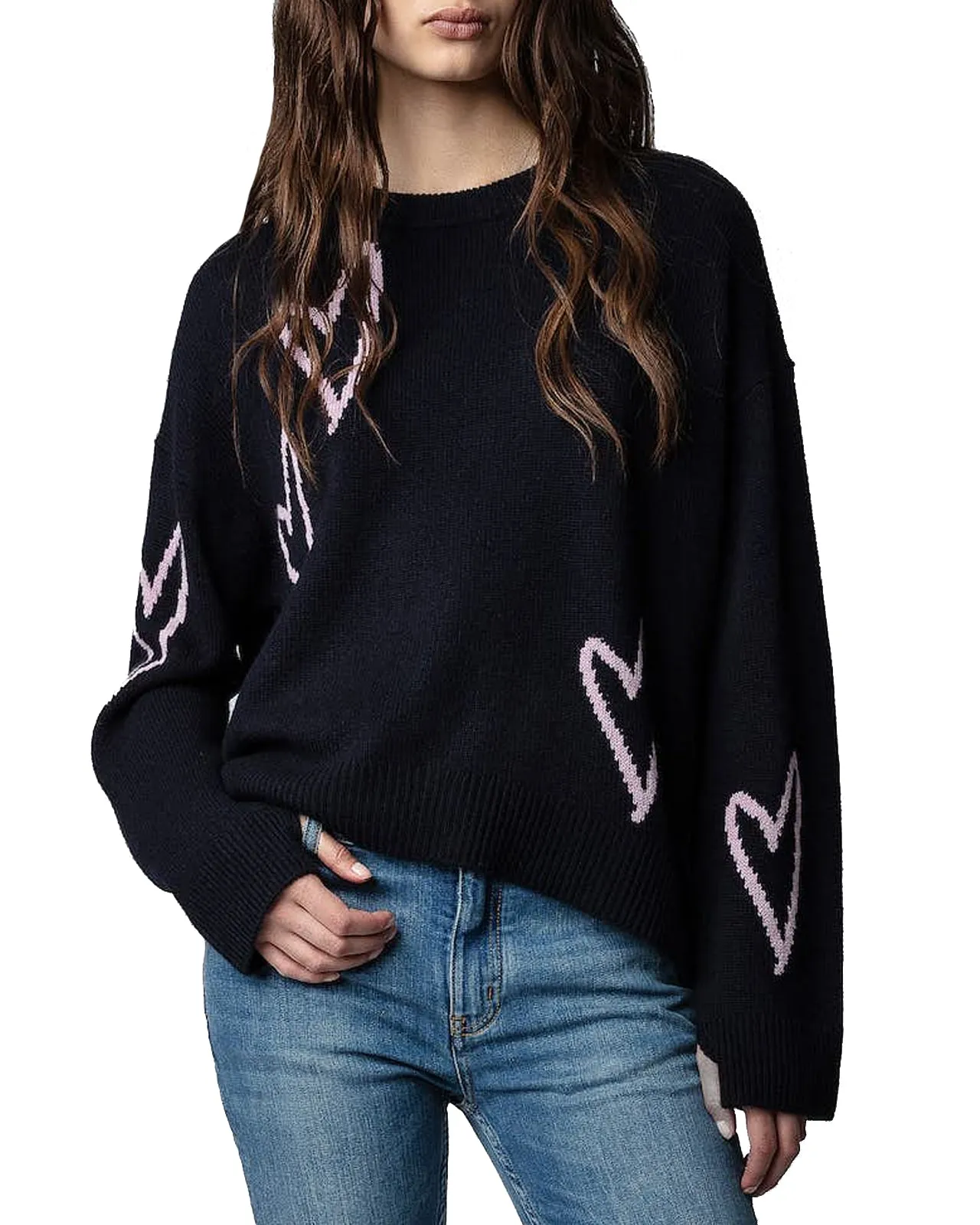 Maglia Markus Heart cashmere blu