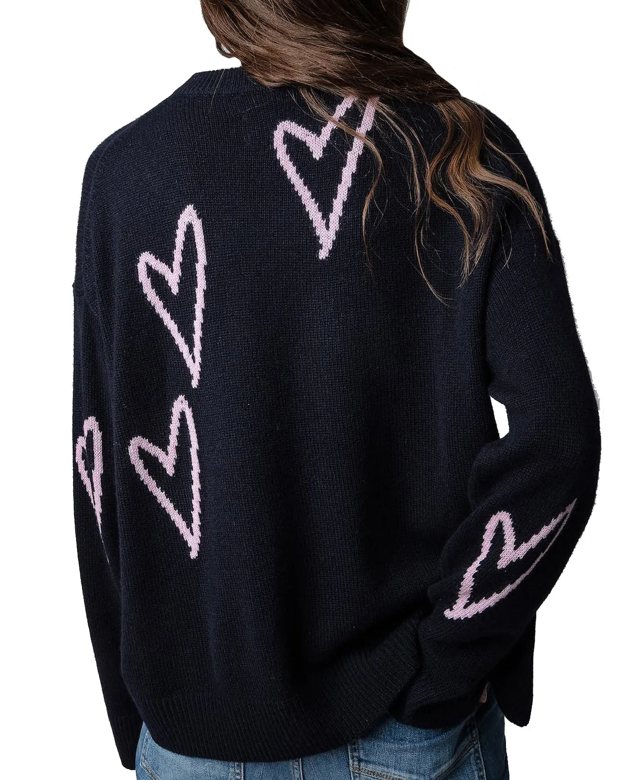 Maglia Markus Heart cashmere blu