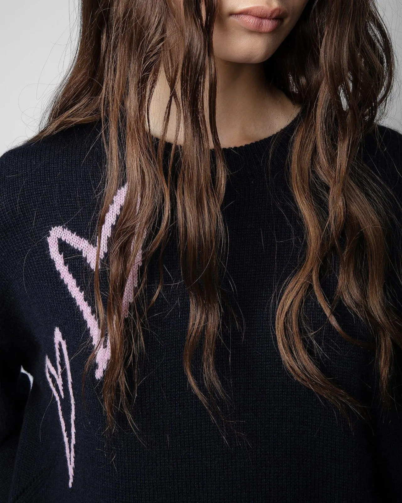 Maglia Markus Heart cashmere blu