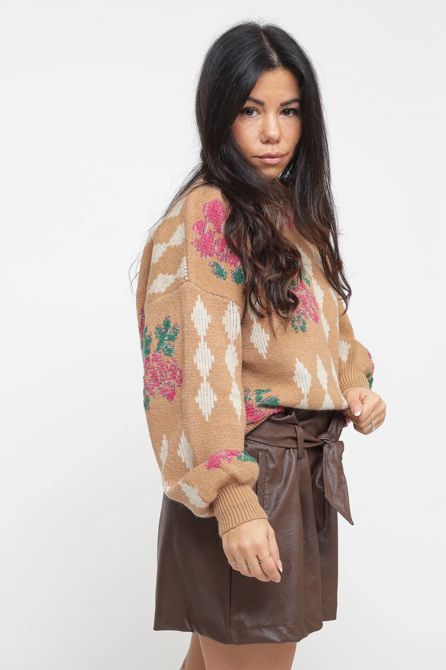 Maglia Rombi - Cammello