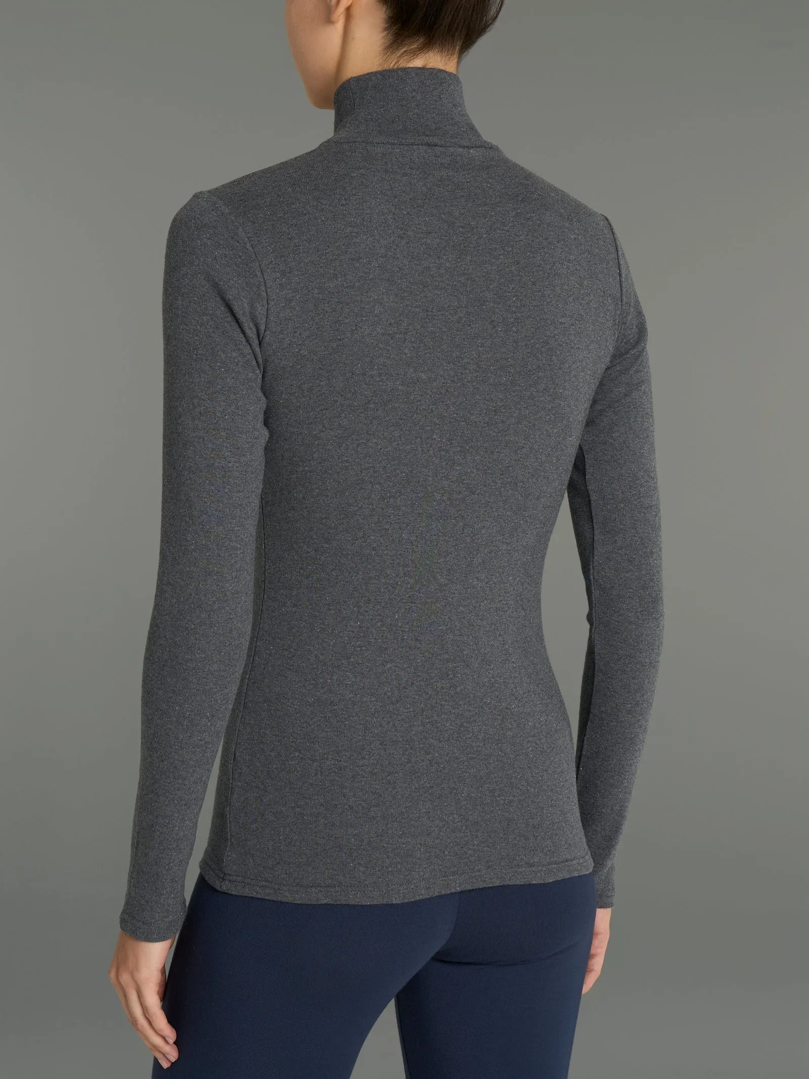 Maglietta collo alto in Eco Cotton - Corda