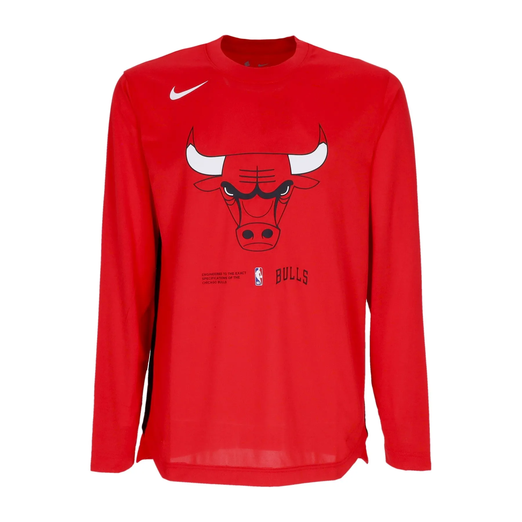 Maglietta Manica Lunga Uomo Nba Dri-fit Long-sleeve Top Chibul University Red/black