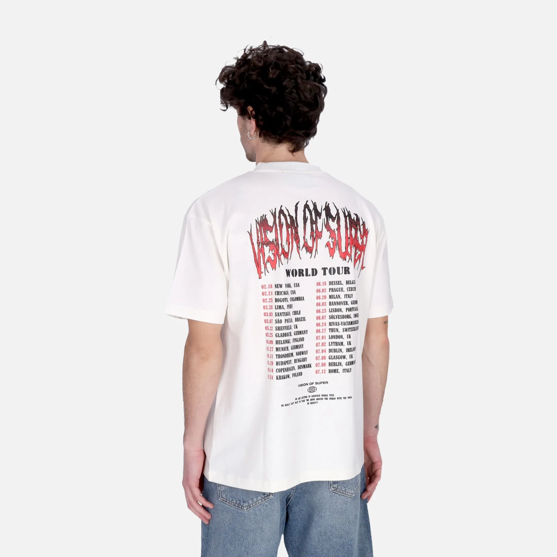 Maglietta Uomo Cobra Mouth Print Tee White