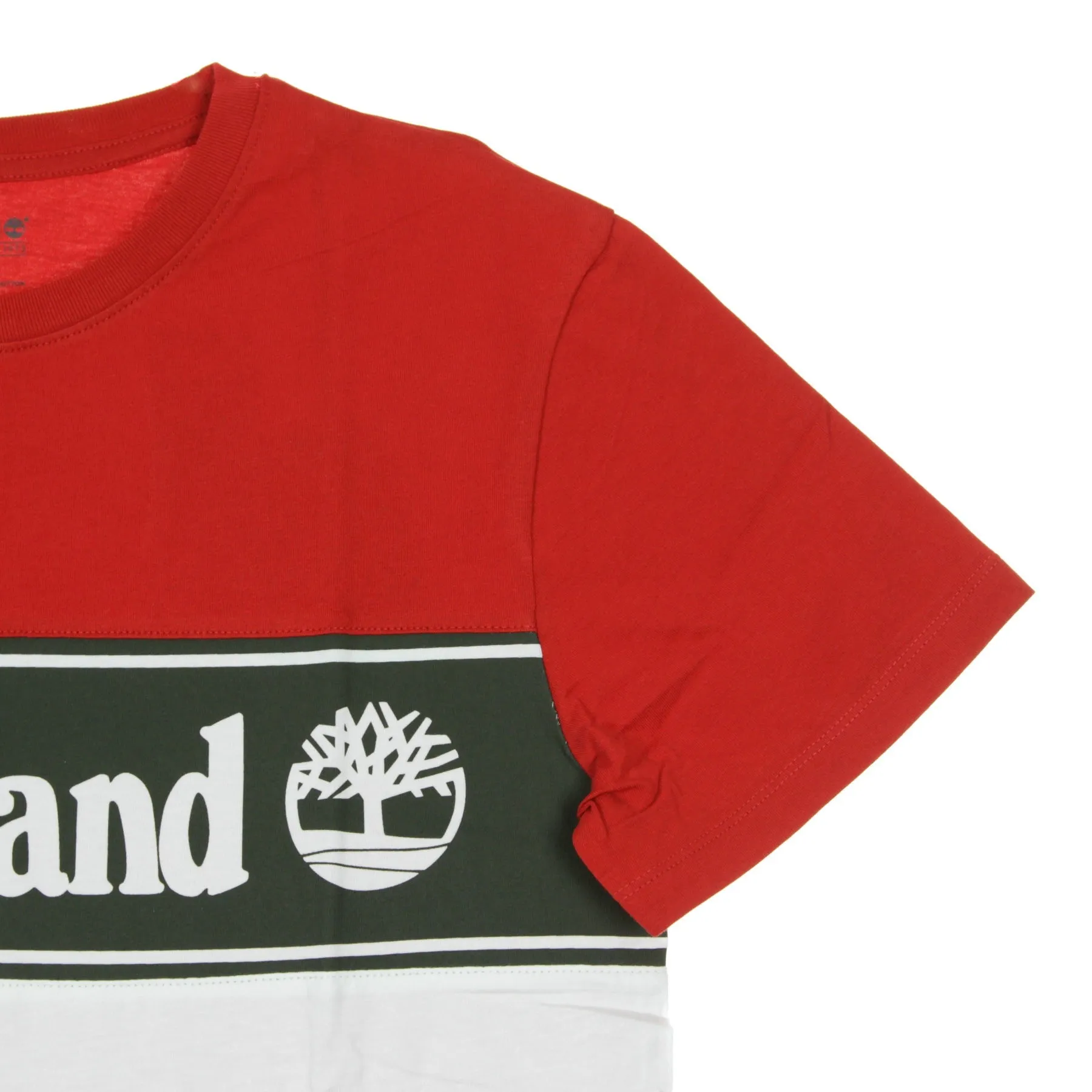 Maglietta Uomo Cut& Sewlin Logo Tee Br Cherry/white