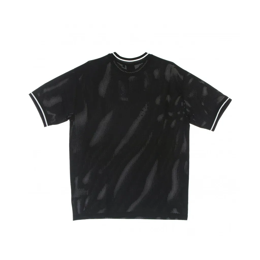 maglietta uomo nba mesh team logo oversized tee bronet BLACK