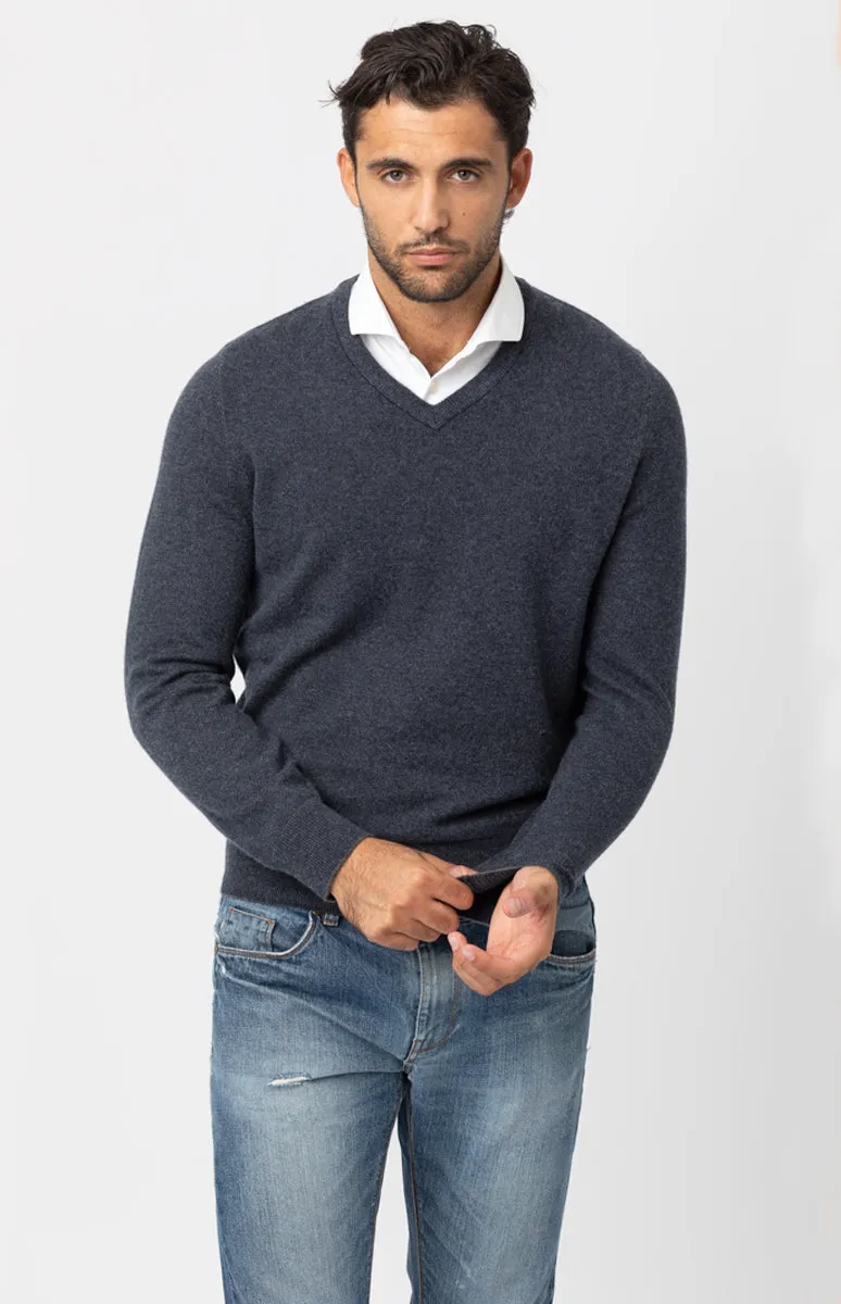 Maglione a V Uomo 4 Fili
