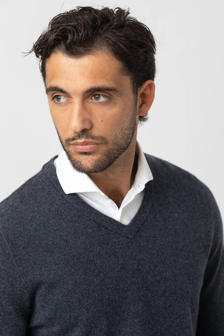 Maglione a V Uomo 4 Fili