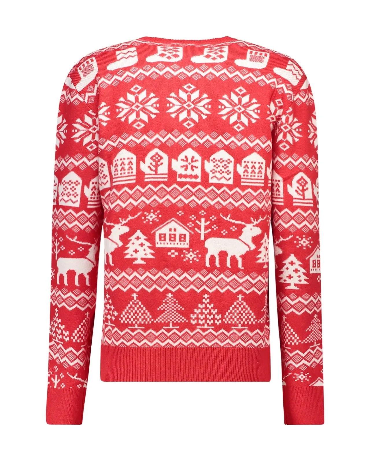 Maglione Dear Santa rosso