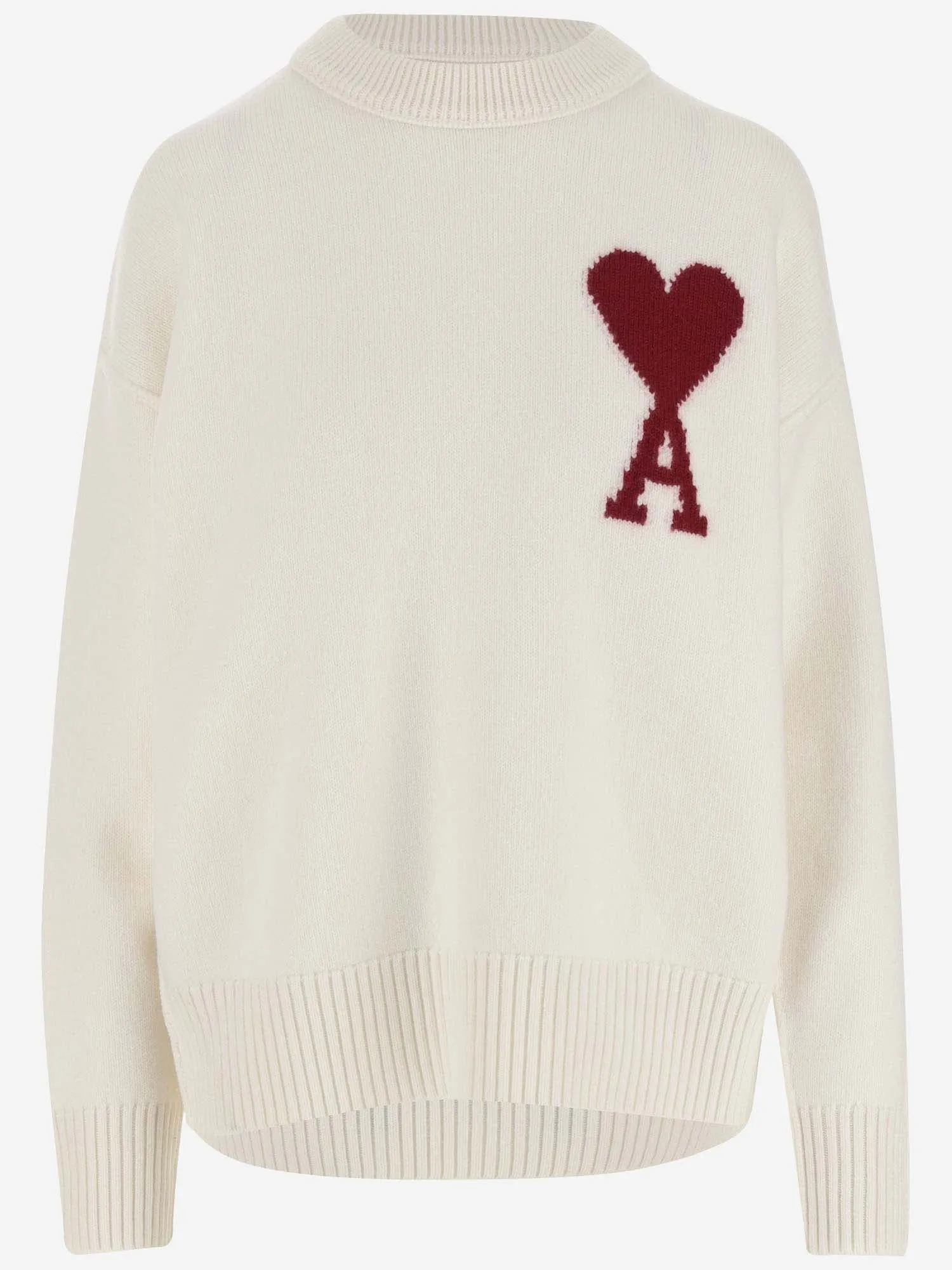 Maglione di lana ami con logo