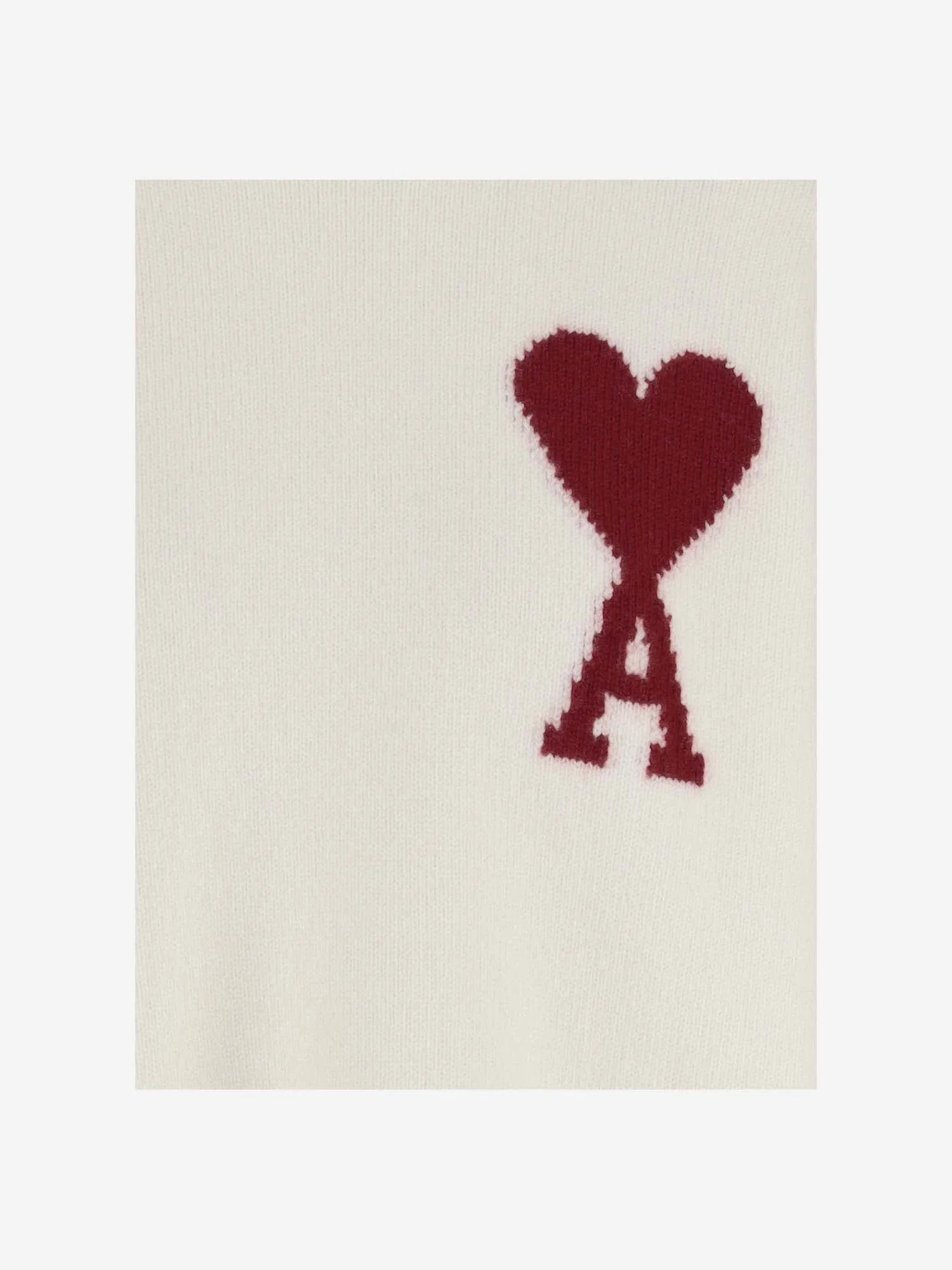 Maglione di lana ami con logo