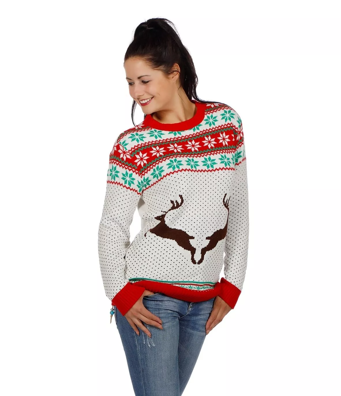 Maglione di Natale cervo
