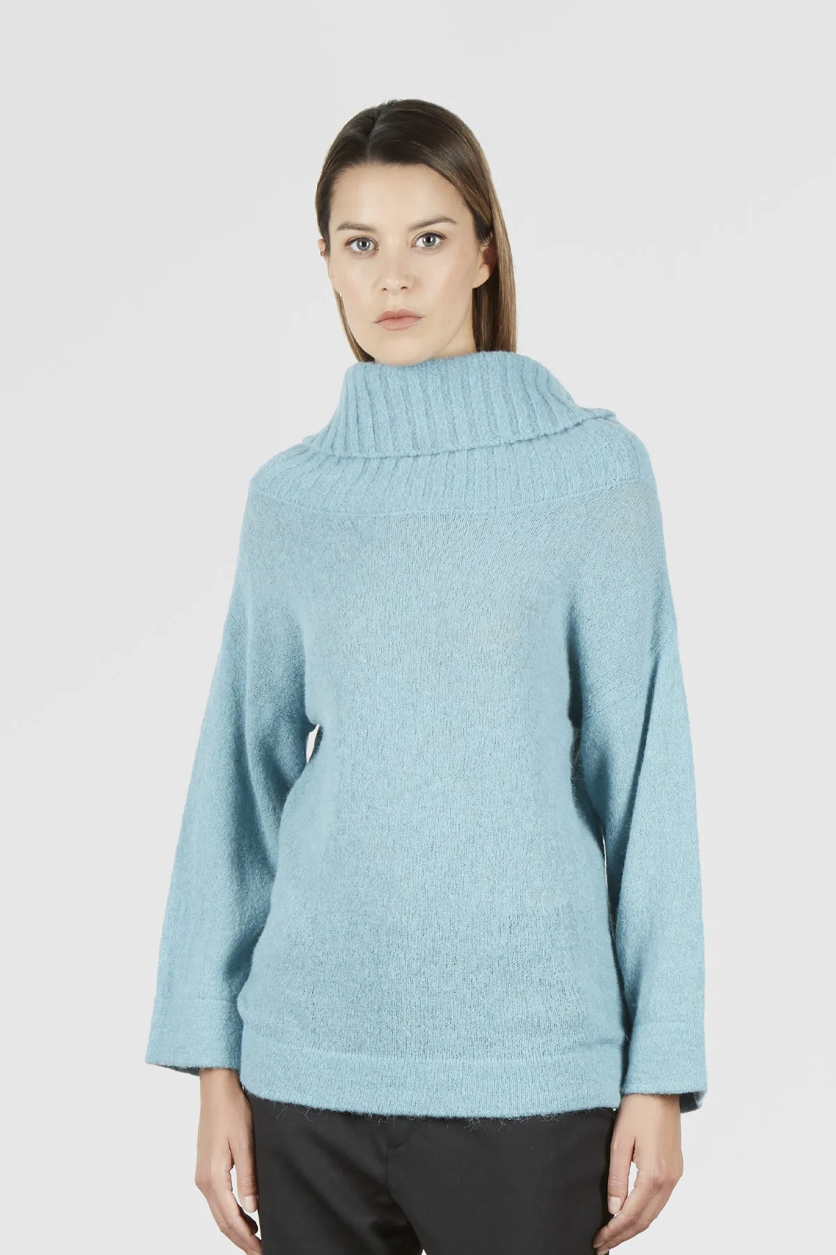 Maglione Dolcevita a Collo Combo Alto - Donna, Autunno/Inverno - 100% Made in Italy | Brunella Gori