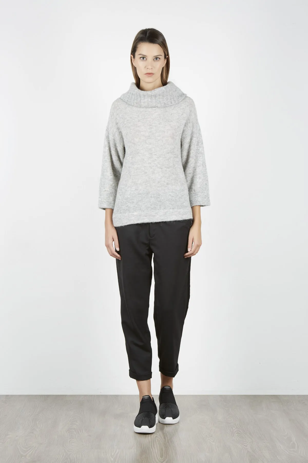 Maglione Dolcevita a Collo Combo Alto - Donna, Autunno/Inverno - 100% Made in Italy | Brunella Gori