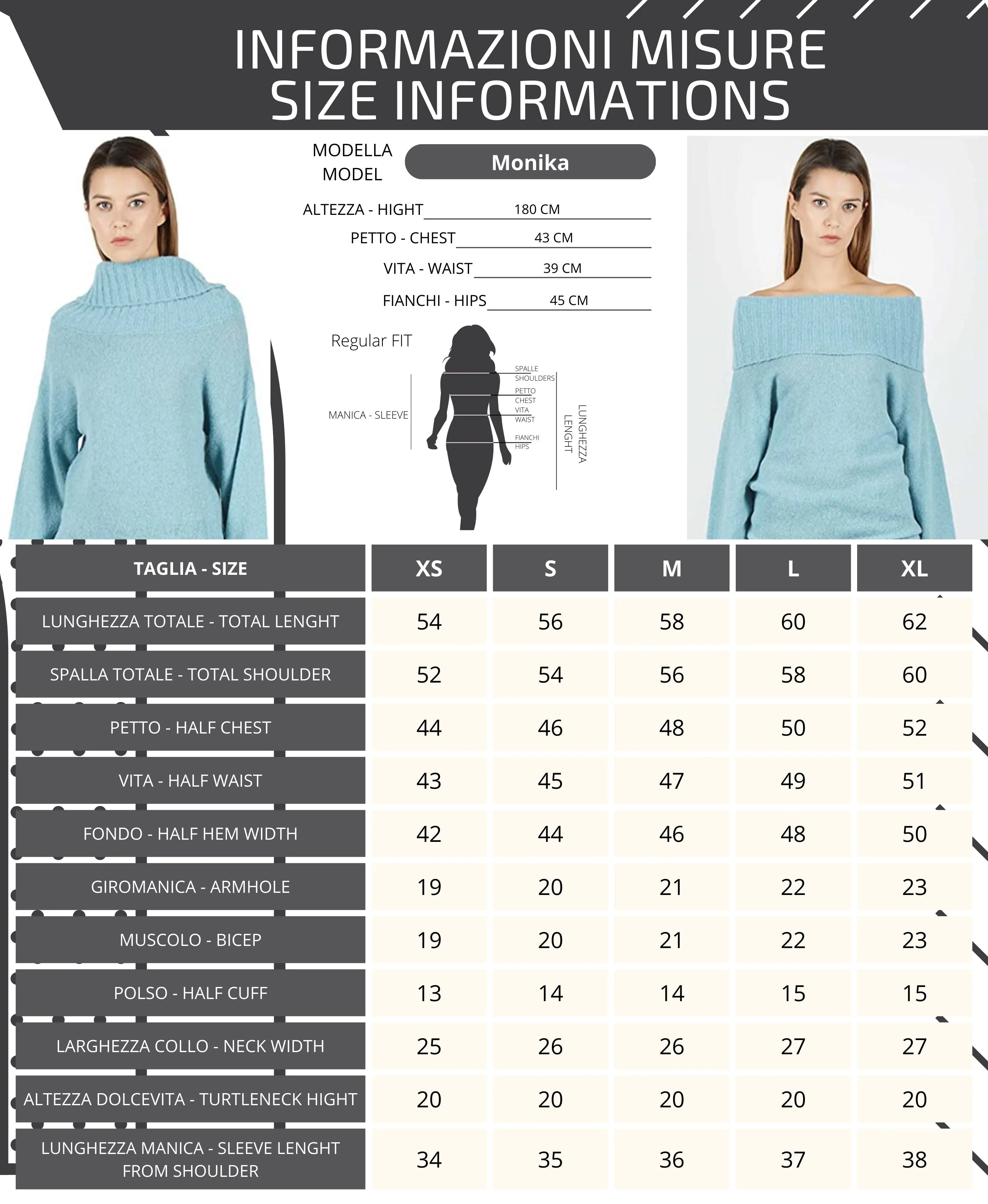 Maglione Dolcevita a Collo Combo Alto - Donna, Autunno/Inverno - 100% Made in Italy | Brunella Gori