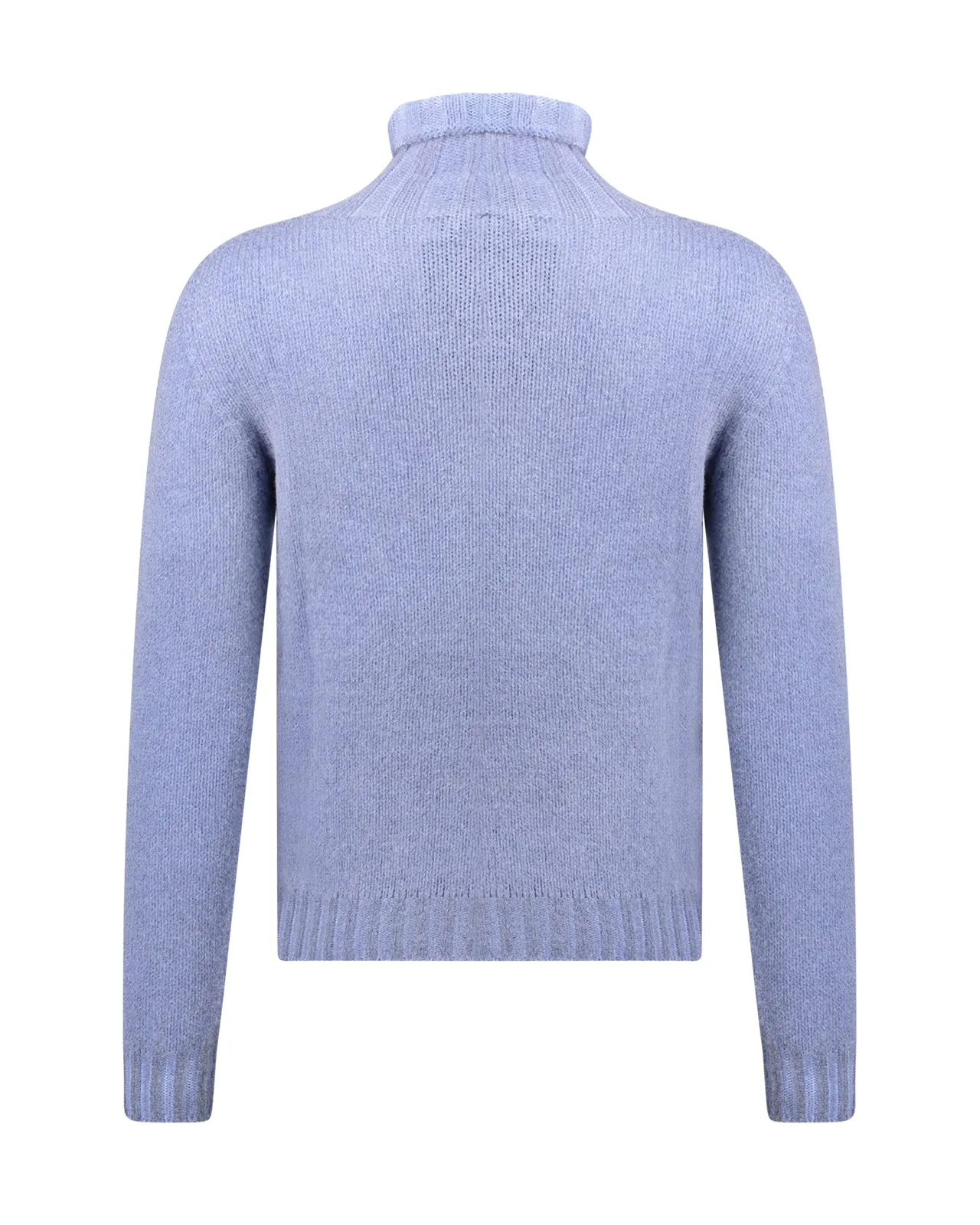 Maglione dolcevita lana denim