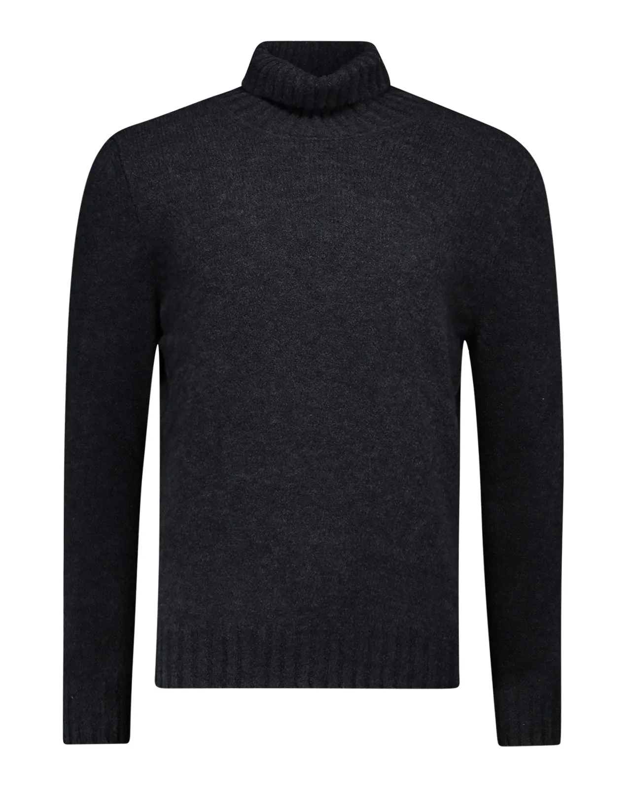 Maglione dolcevita lana grigio