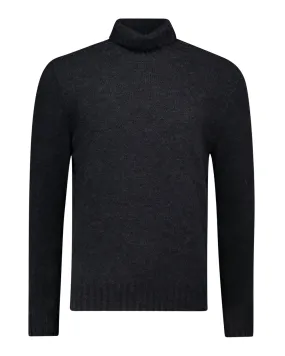 Maglione dolcevita lana grigio