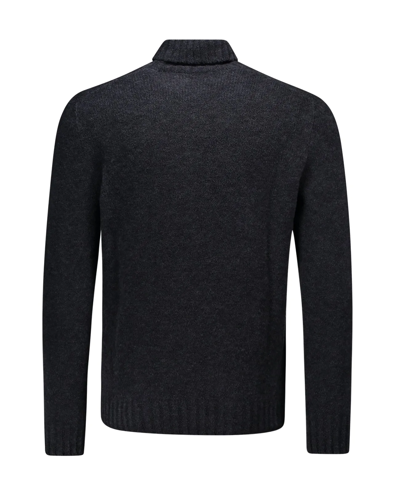 Maglione dolcevita lana grigio