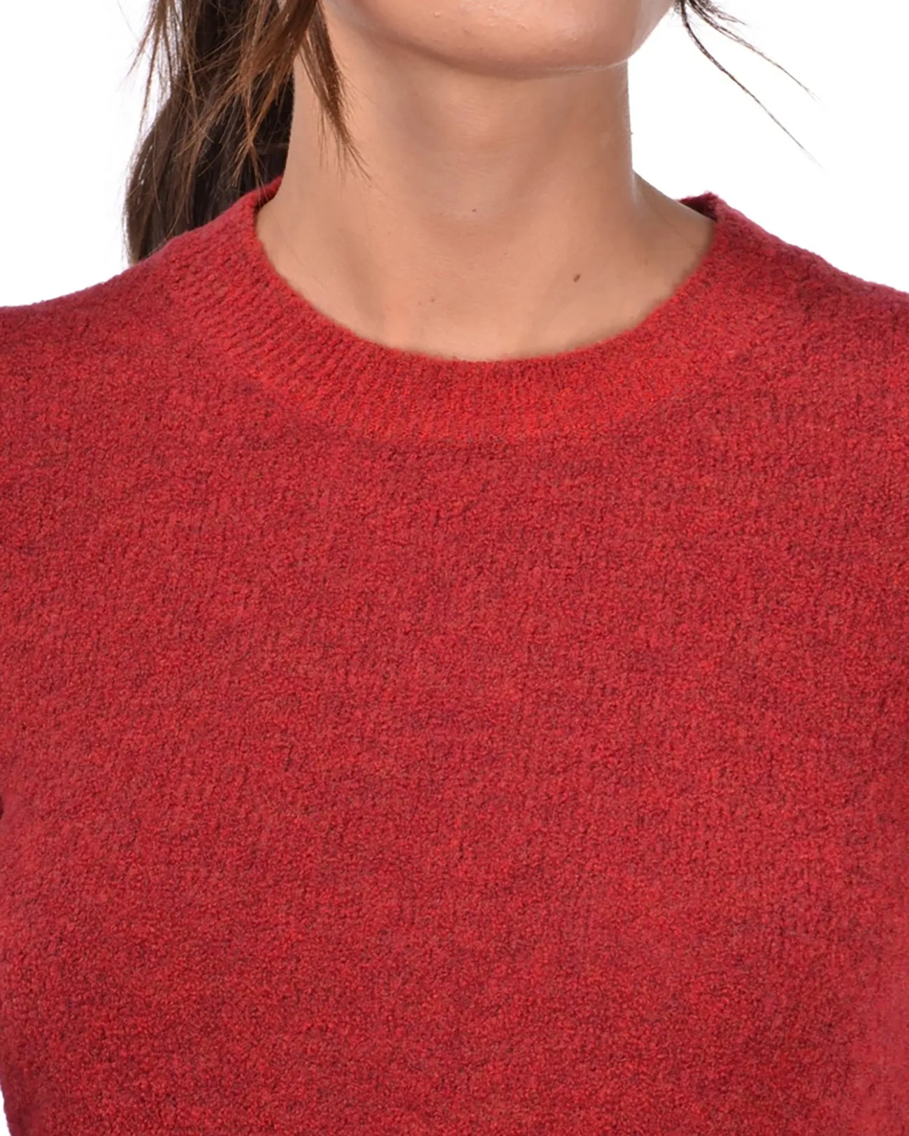 Maglione girocollo cashmere rosso