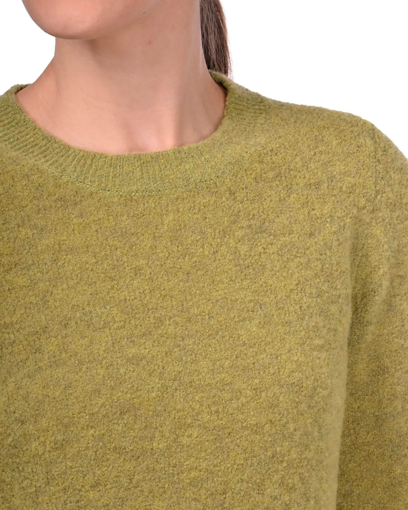 Maglione girocollo cashmere verde