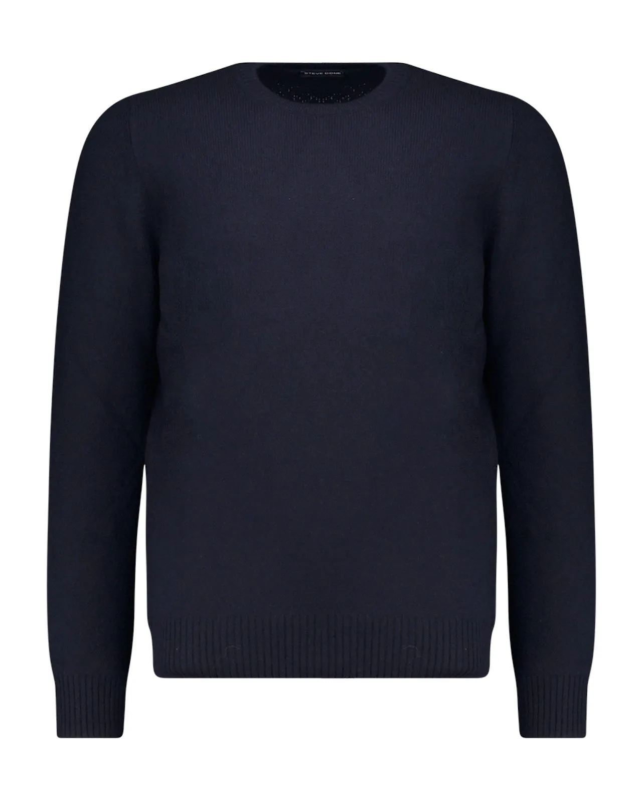 Maglione girocollo lana blu