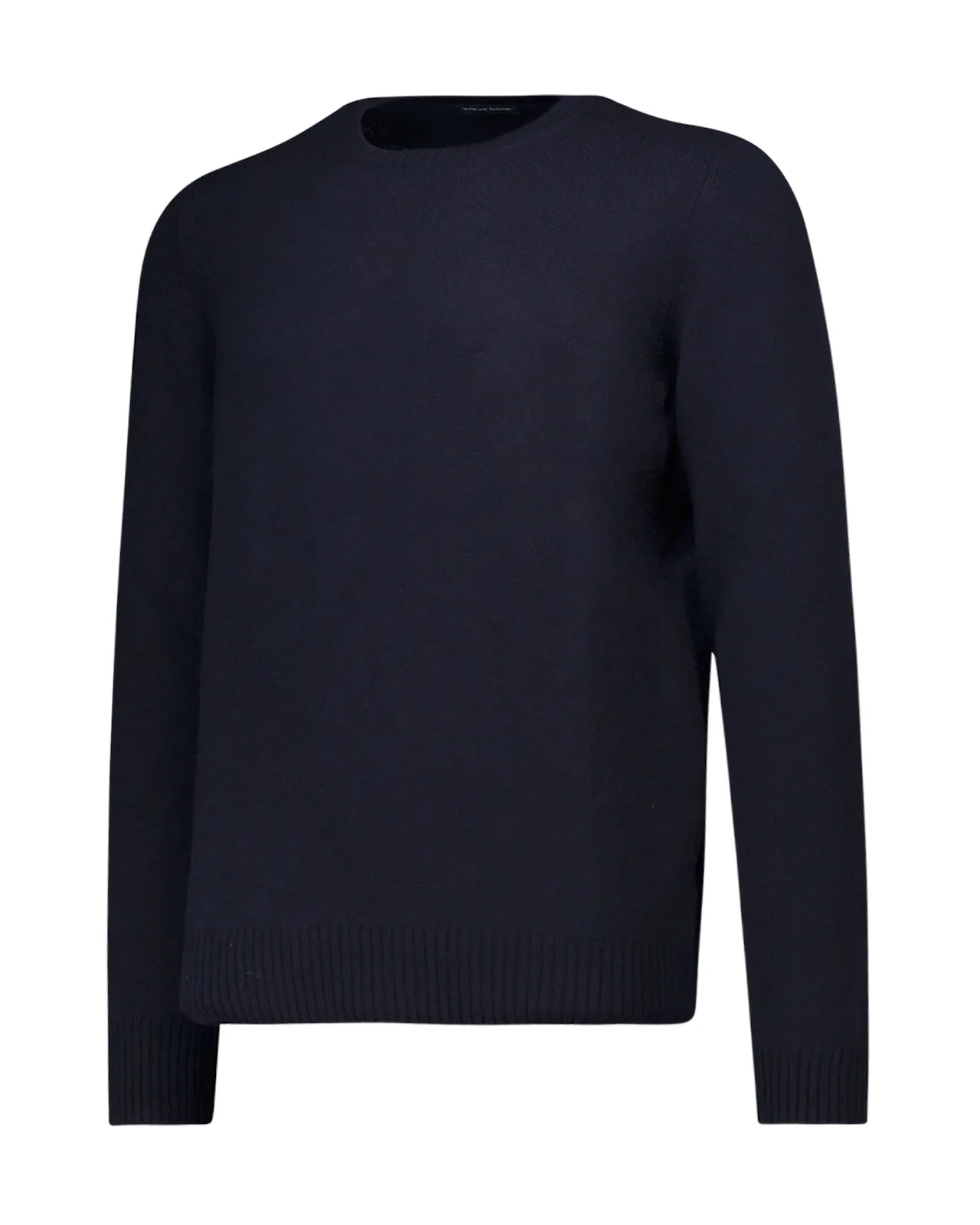 Maglione girocollo lana blu