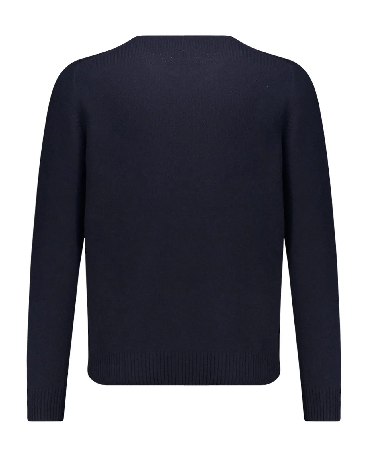 Maglione girocollo lana blu