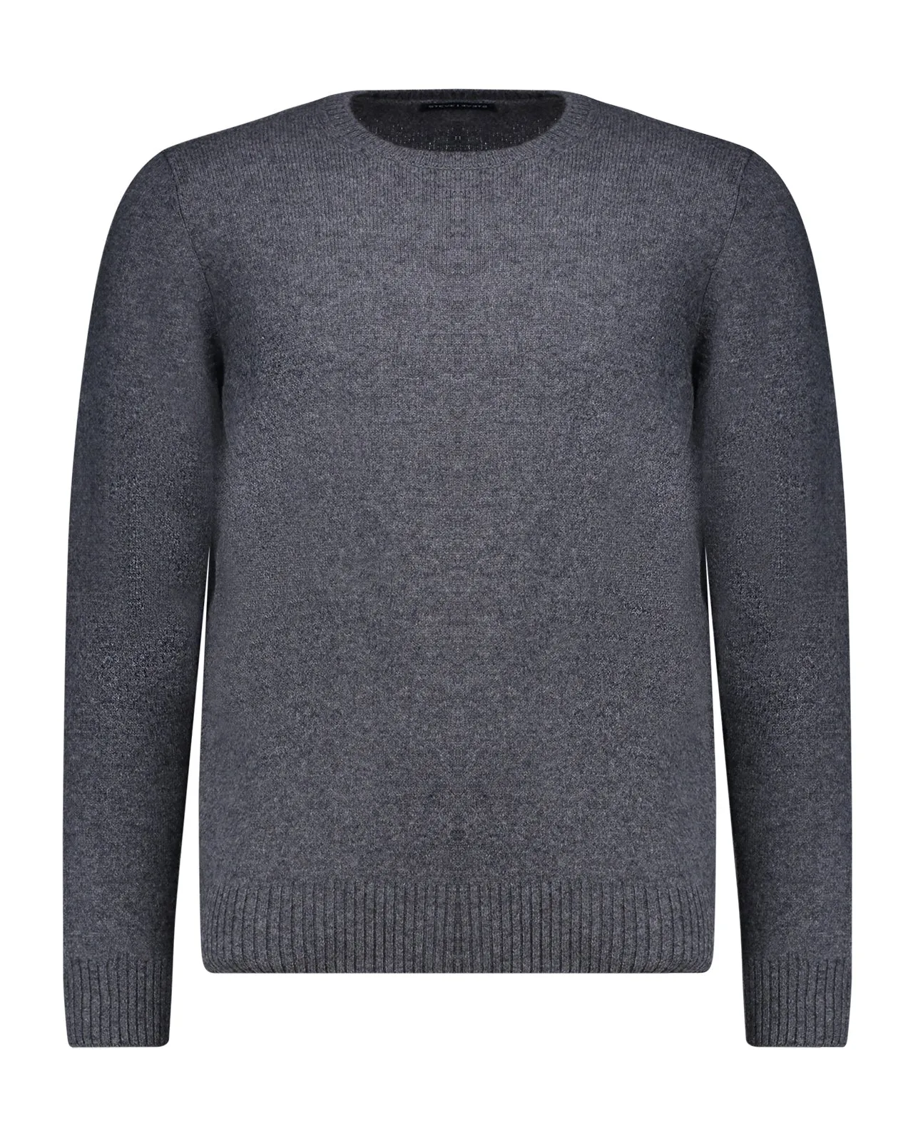 Maglione girocollo lana grigio