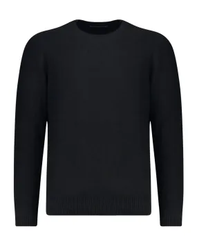 Maglione girocollo lana nero