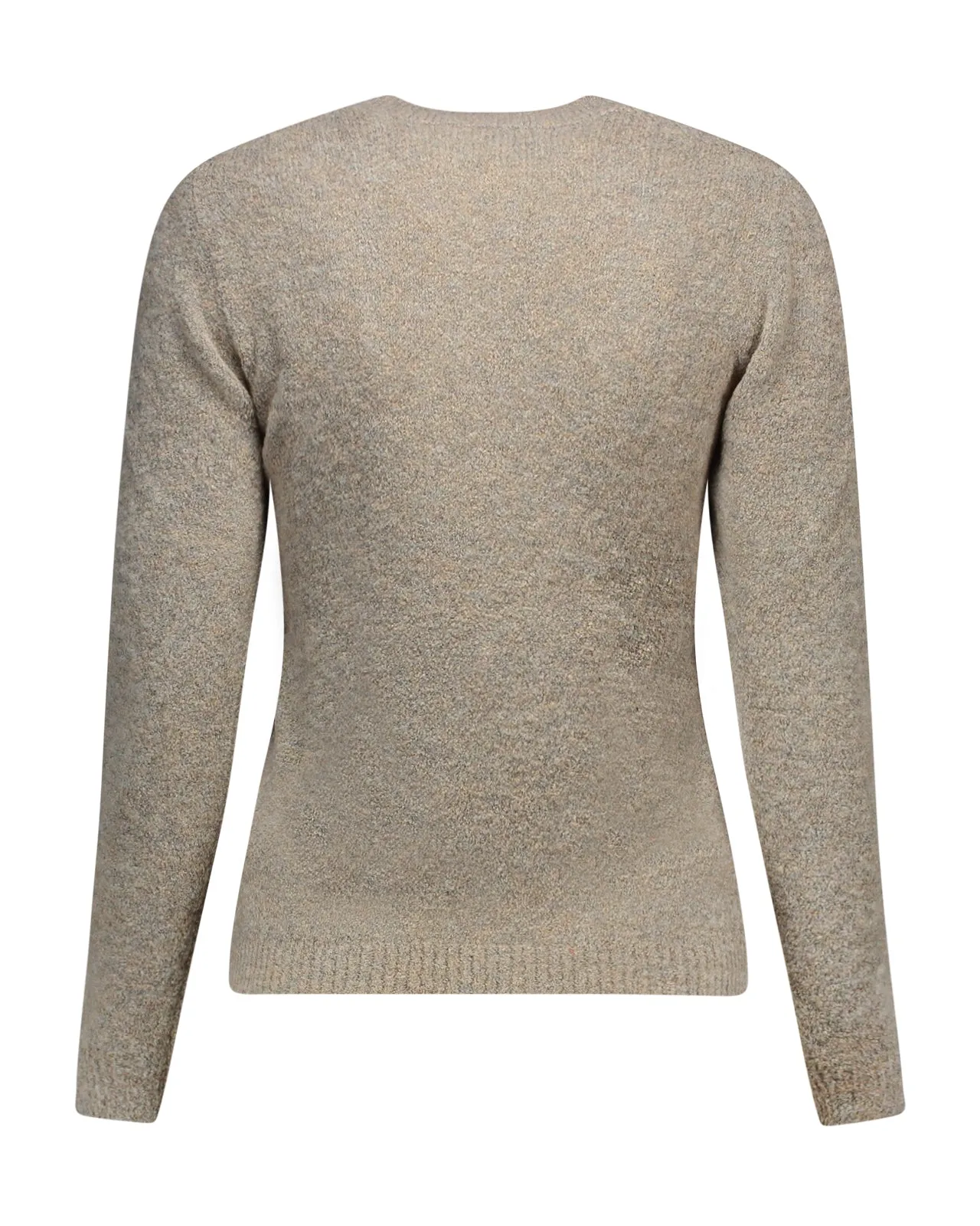 Maglione girocollo lana tortora