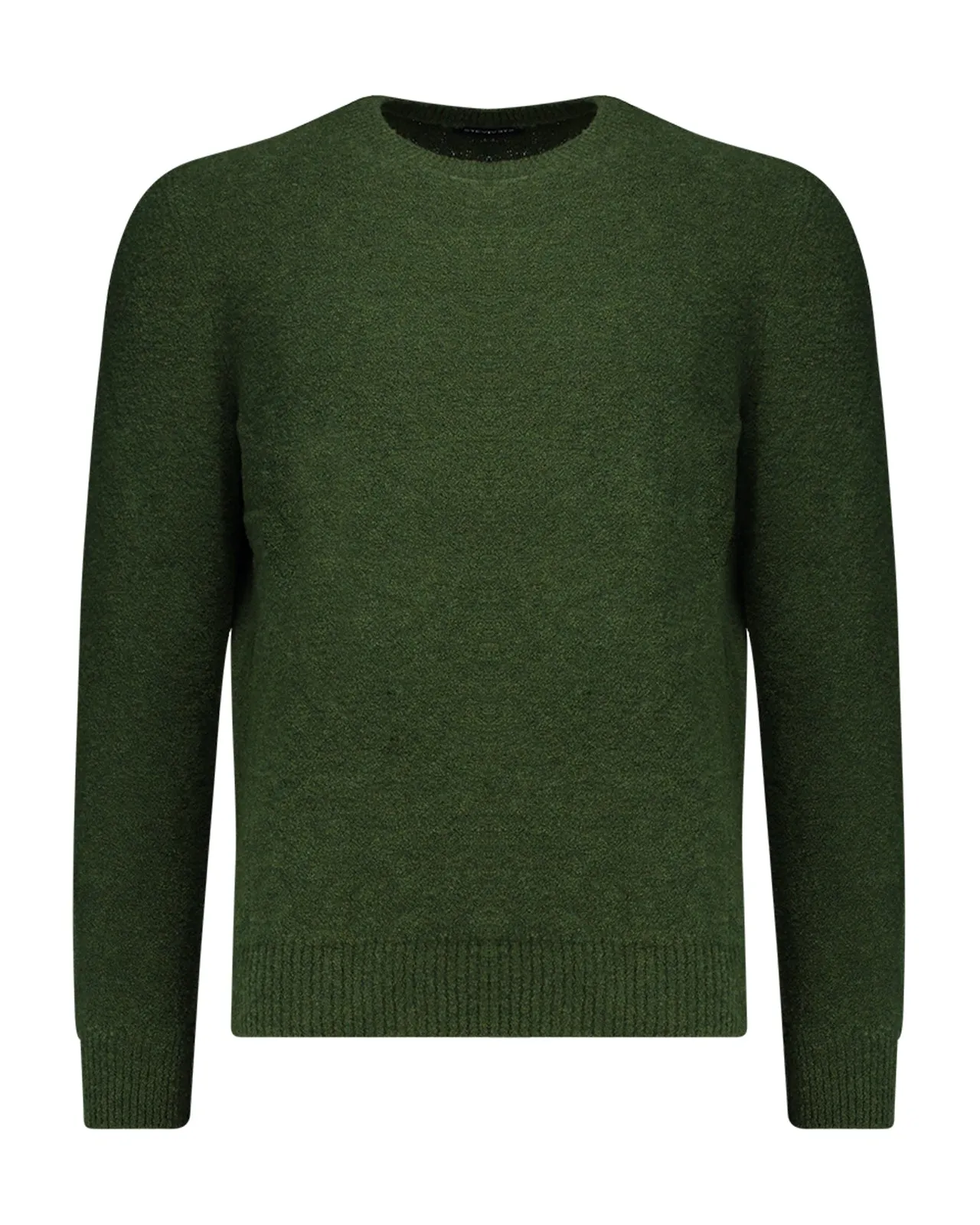 Maglione girocollo lana verde