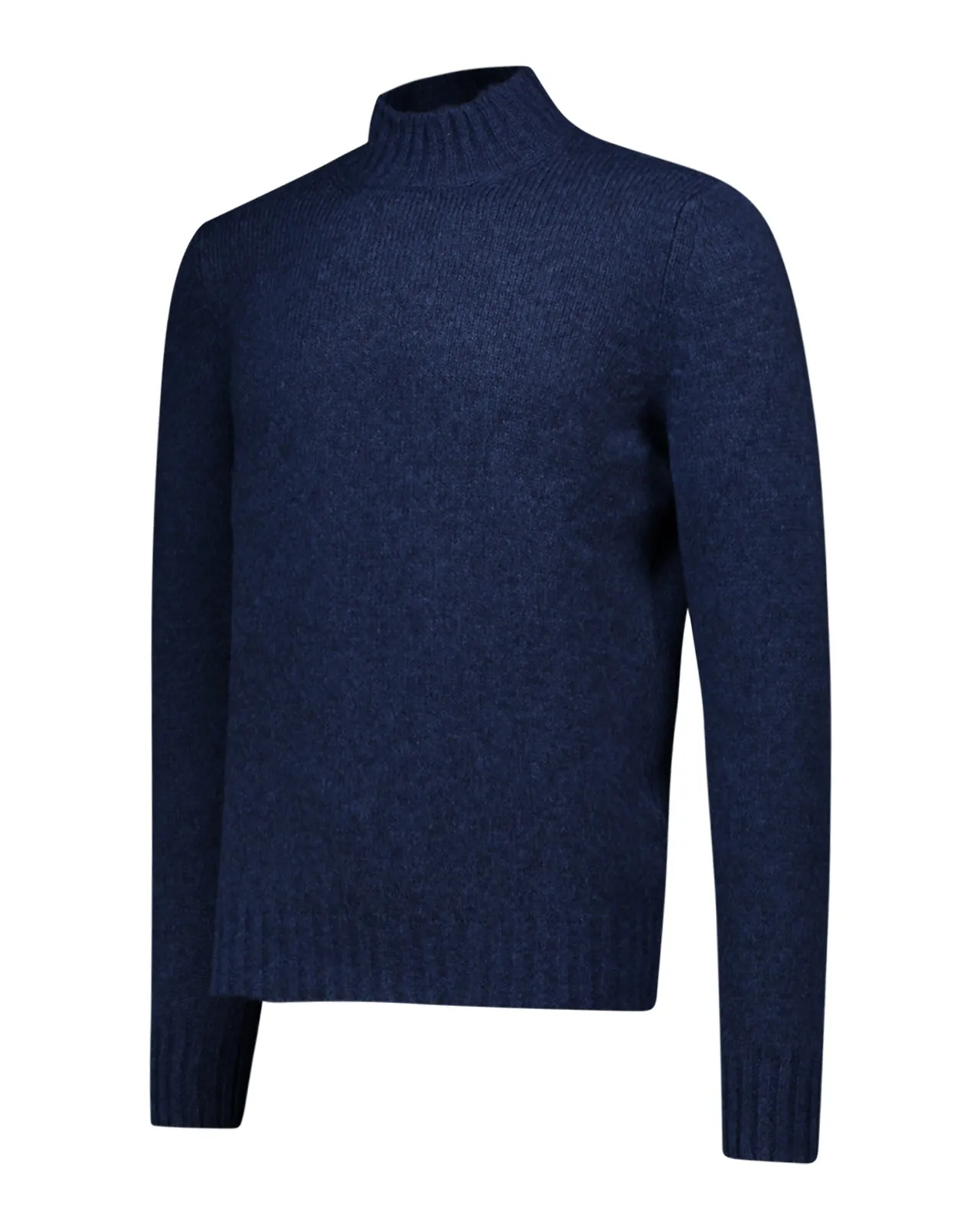 Maglione lupetto lana blu