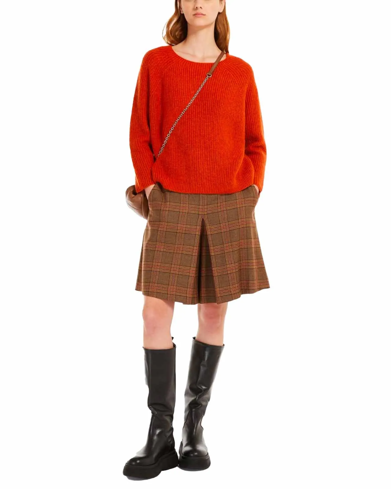 Maglione Xeno mohair arancio