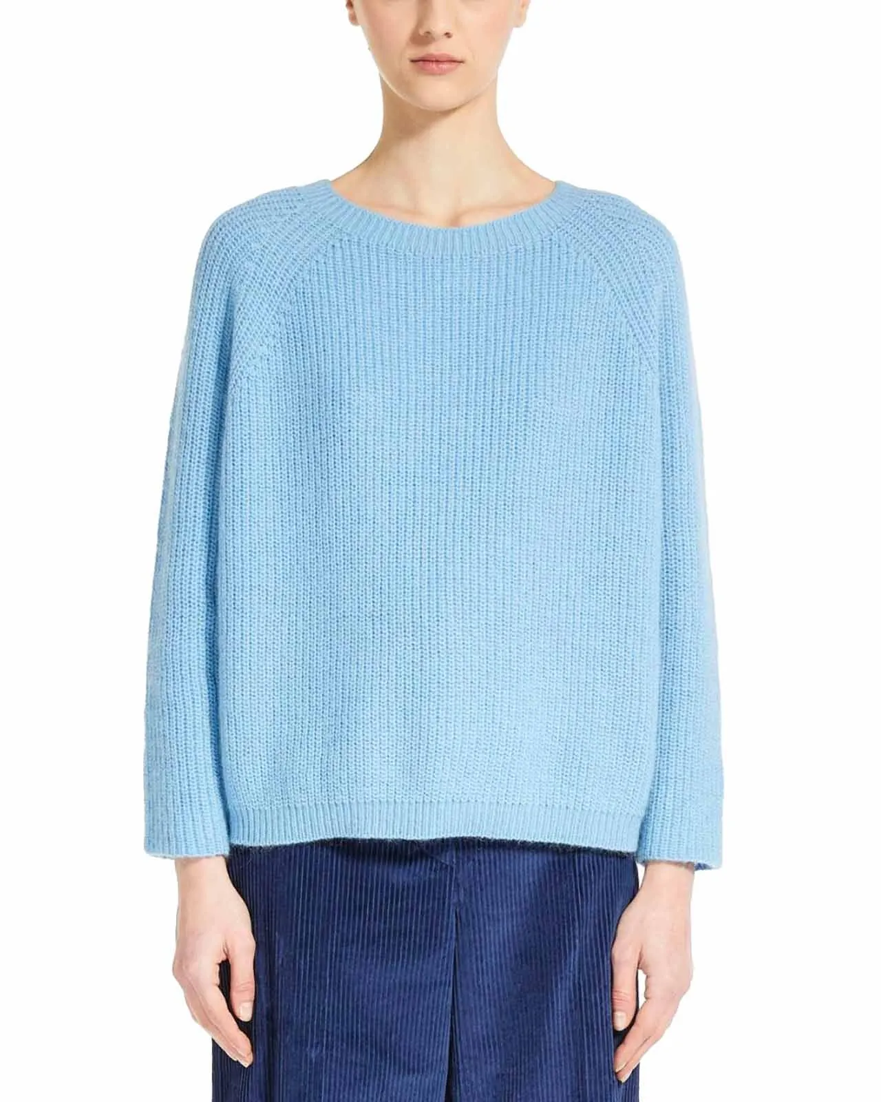 Maglione Xeno mohair azzurro