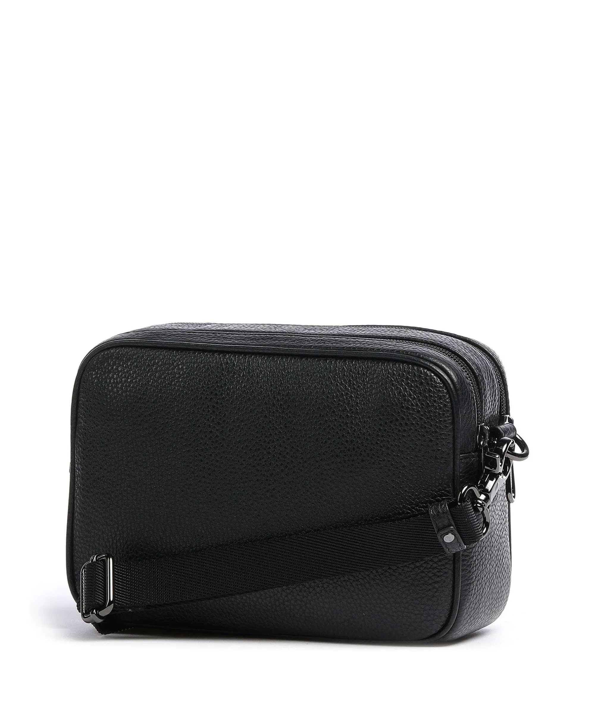  Mandarina Duck Mellow Leather Borsa a tracolla pelle di vitello grana nero  