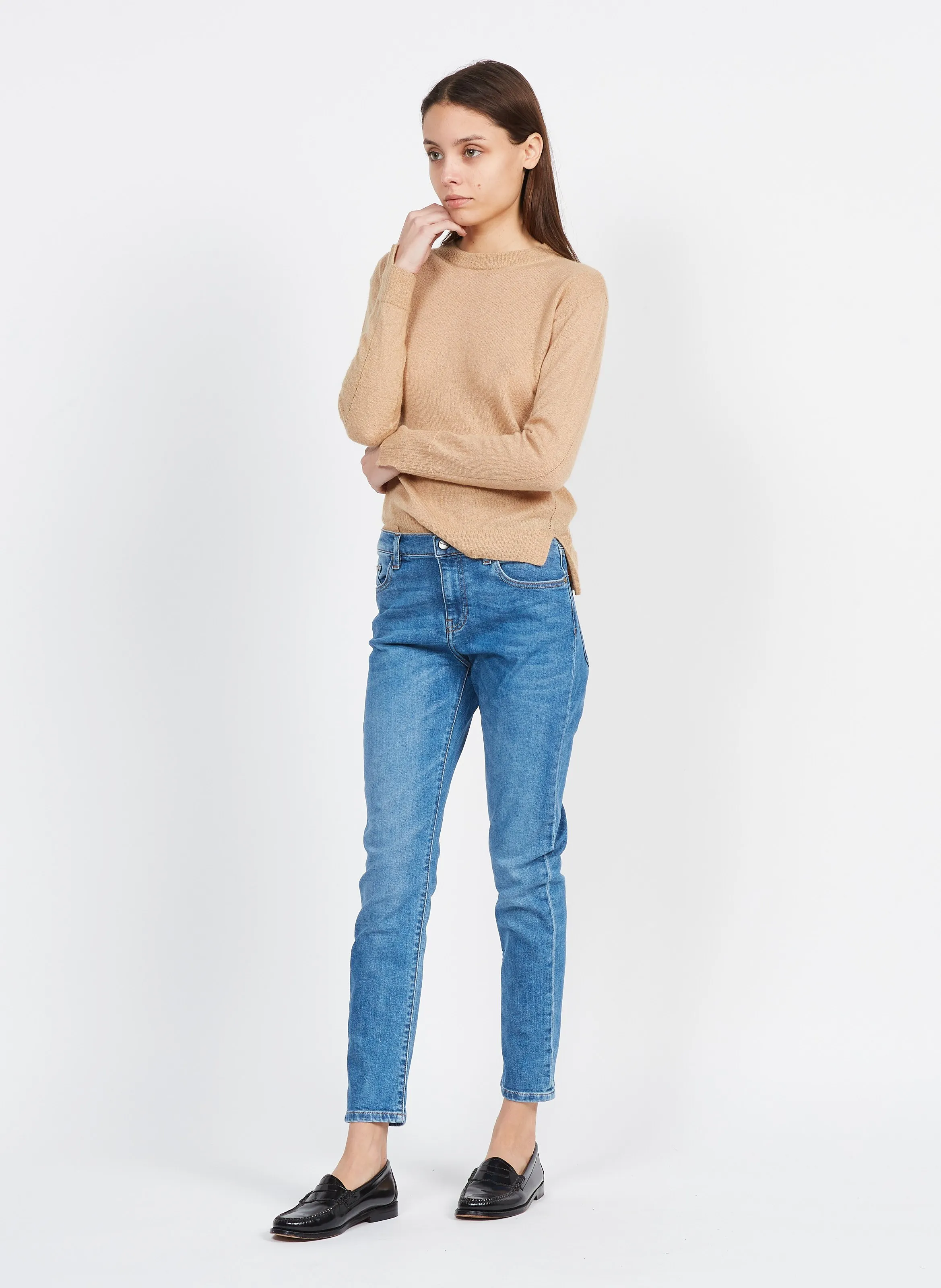  MAX MARA LEISURE   FATA - Maglione leggero scollo tondo | Dorato