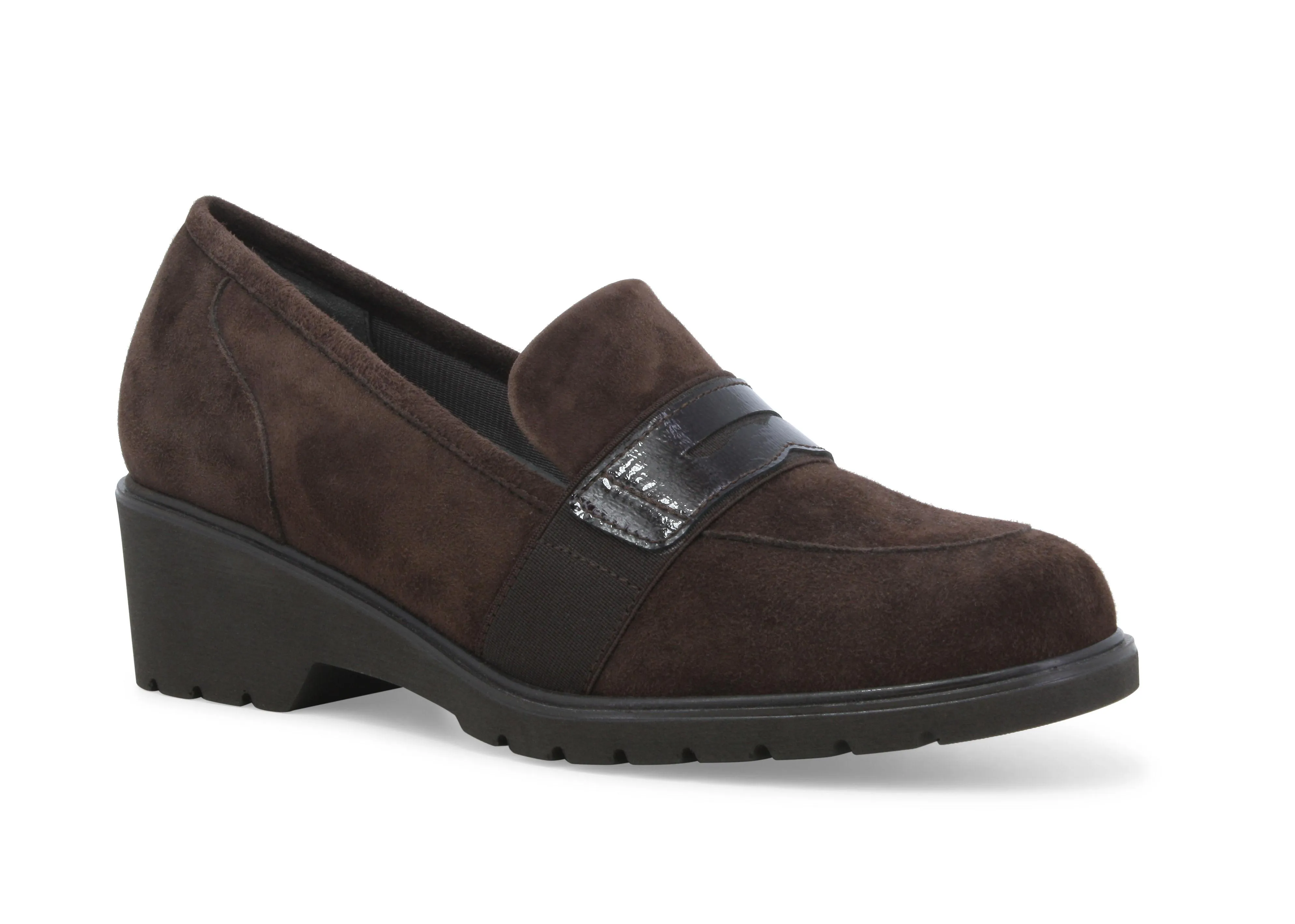 Melluso Mocassino donna in camoscio marrone r35740w