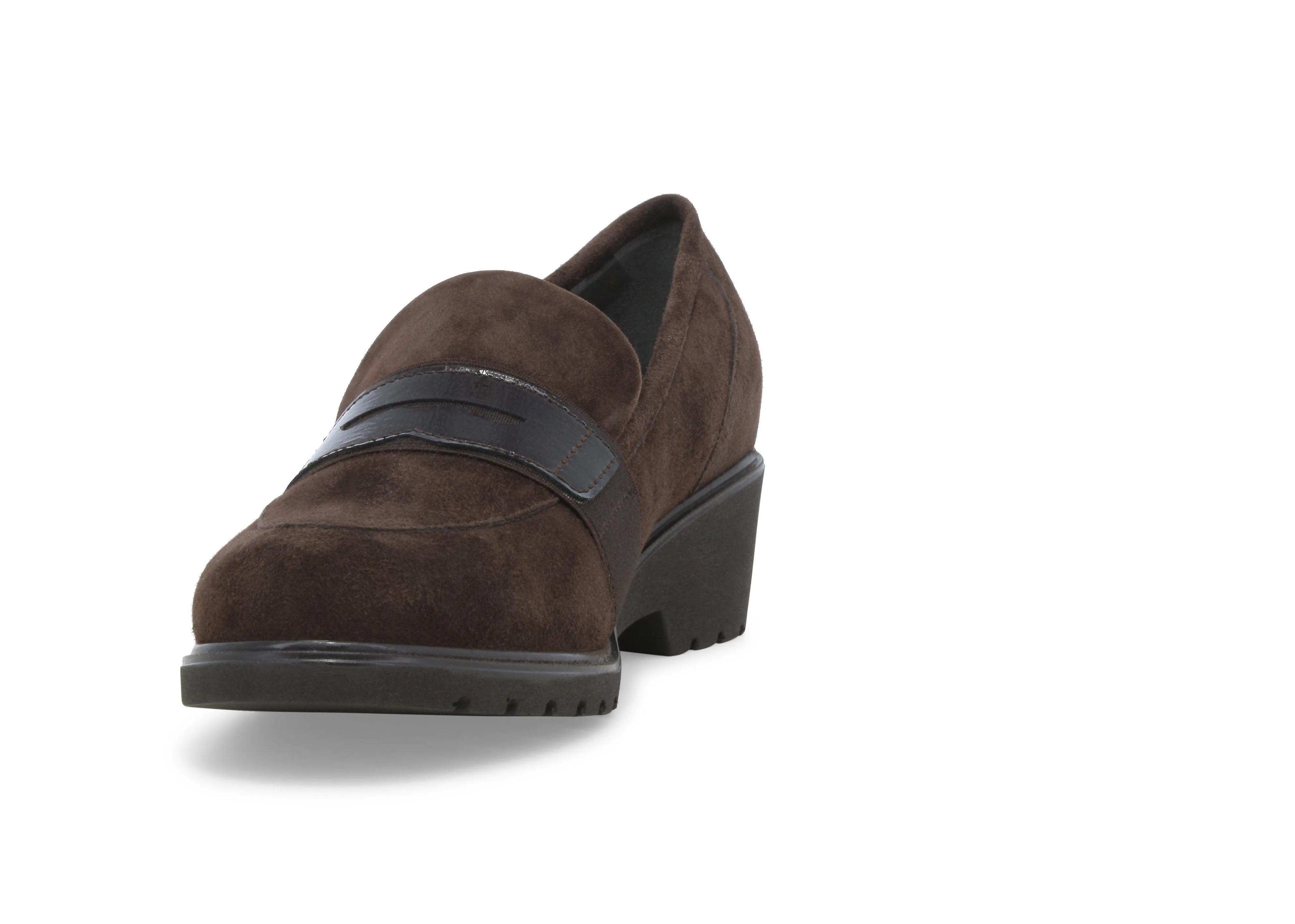 Melluso Mocassino donna in camoscio marrone r35740w