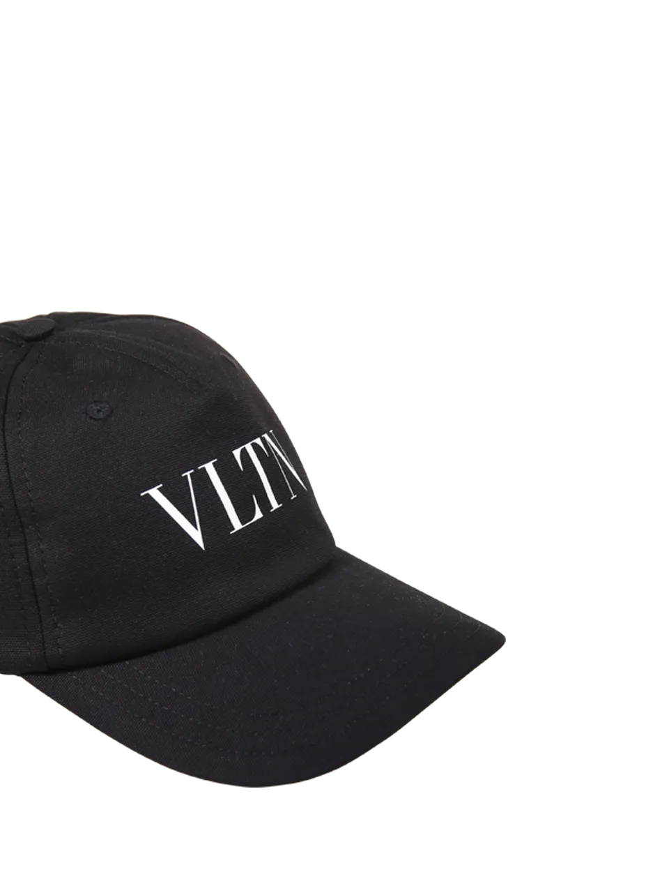 MEN VALENTINO GARAVANI BLACK SILK BASEBALL HAT