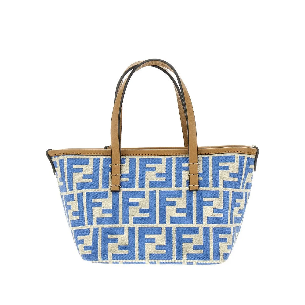 Mini shopping bag 'Roll' in tessuto jacquard