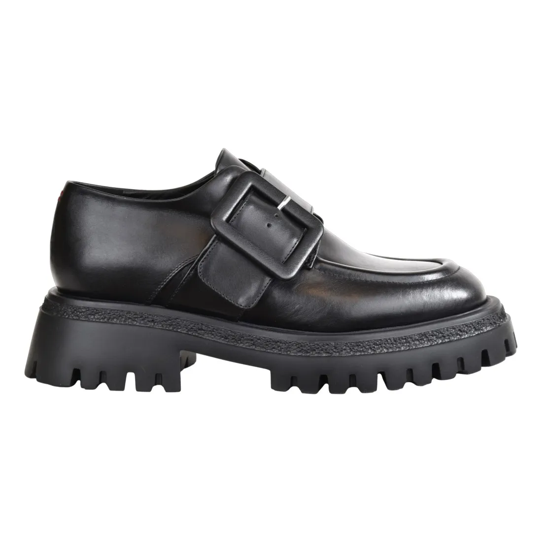 MOCASSINO CON FIBBIA HALMANERA RAMA19 NERO