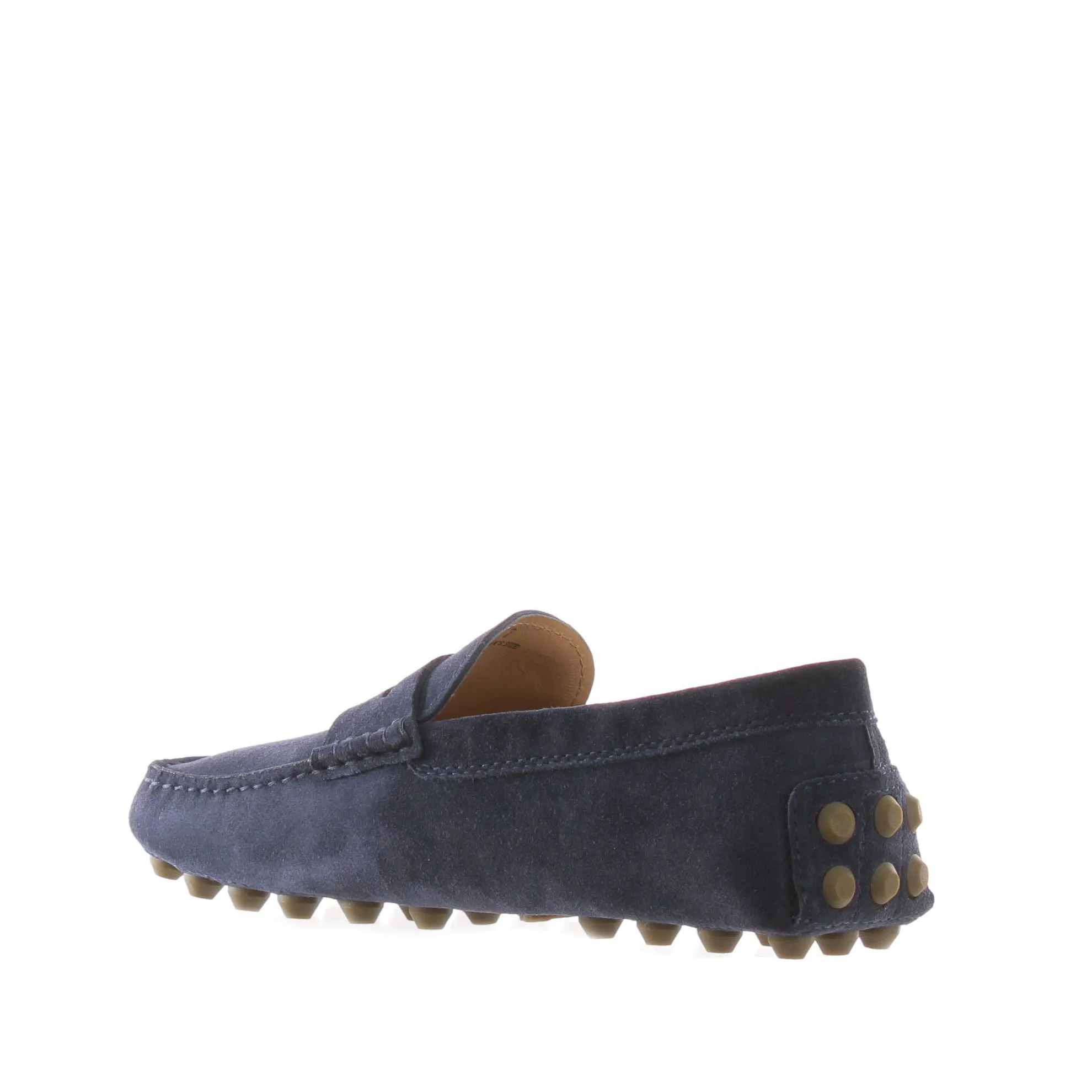Mocassino gommino bubble in camoscio