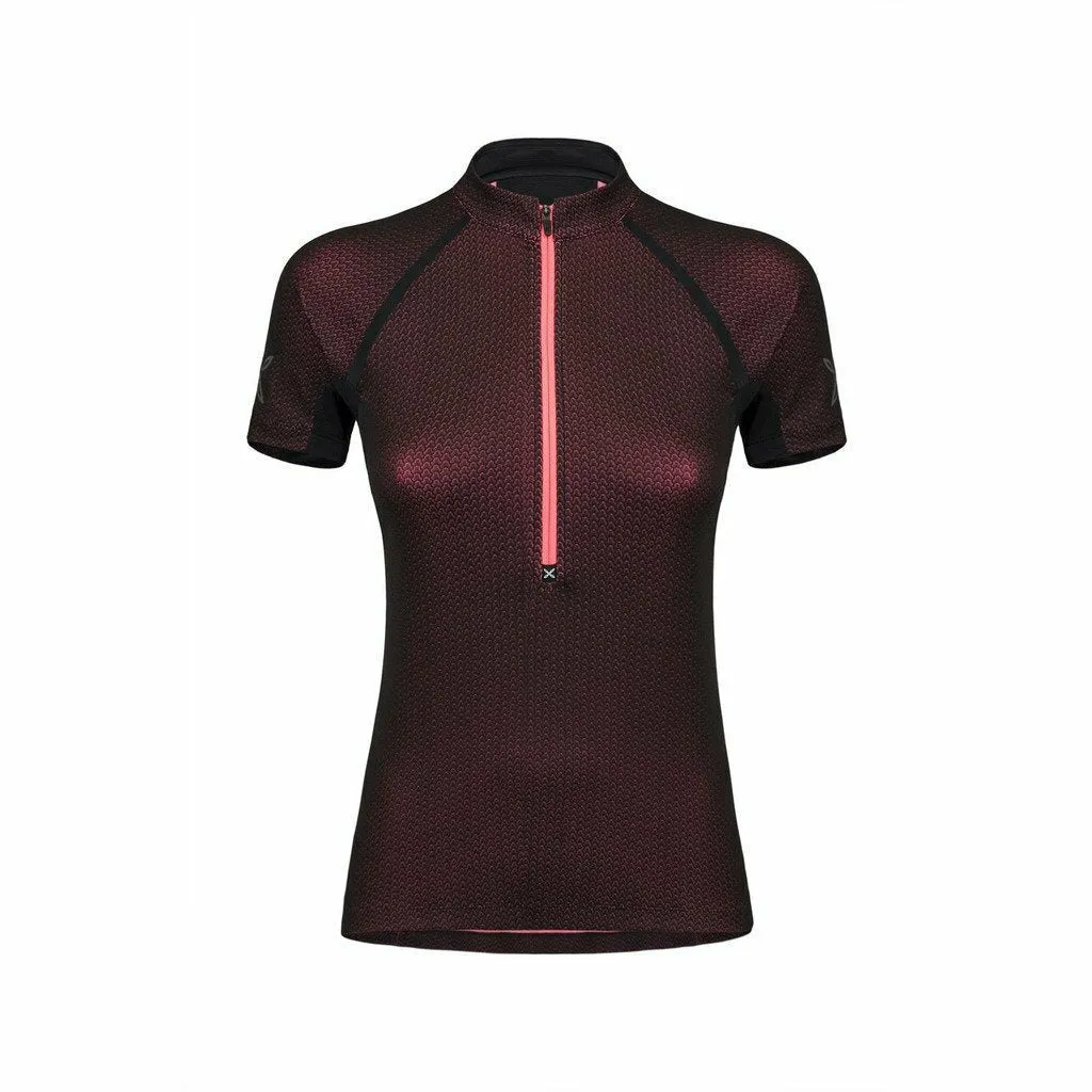 Montura Run Viper Zip Nero/Rosa Sugar Fluo - Maglia Running Donna