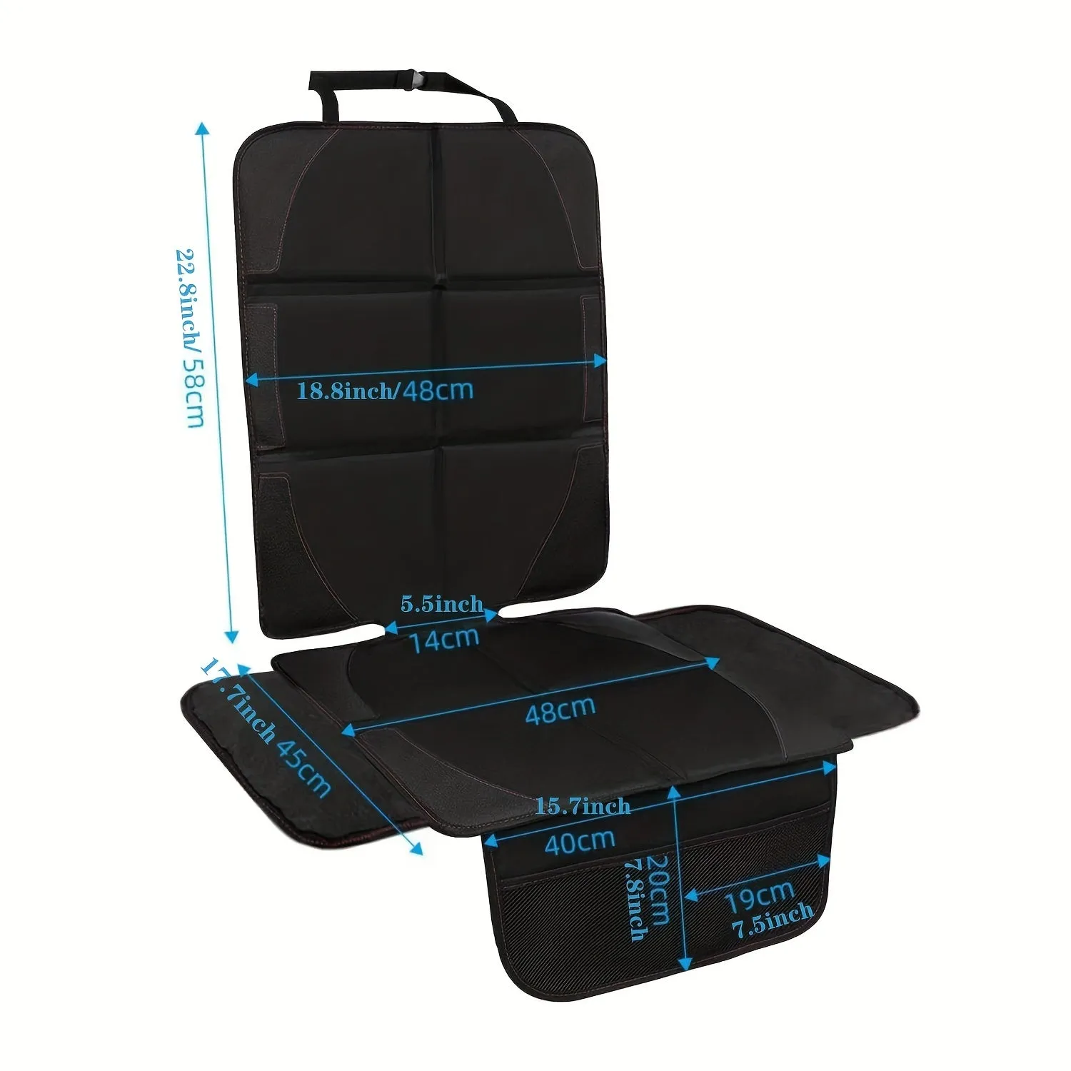 Nero Con Tessuto Impermeabile E Protezione Del Sedile Auto Laterale Con Fascia, Cuscino Del Sedile Impermeabile Per Proteggere I