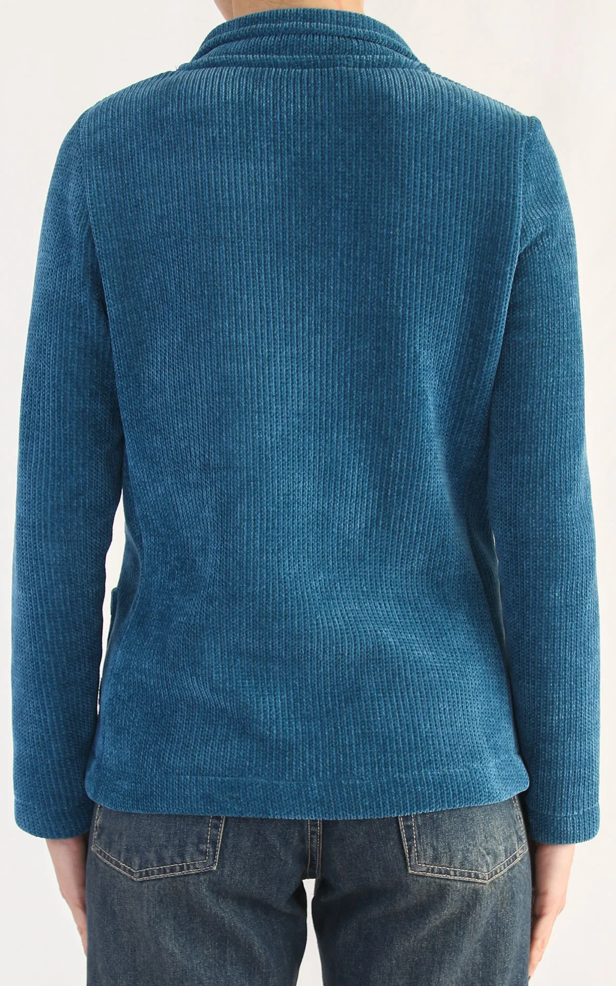 Off-On – blazer velluto – ottanio