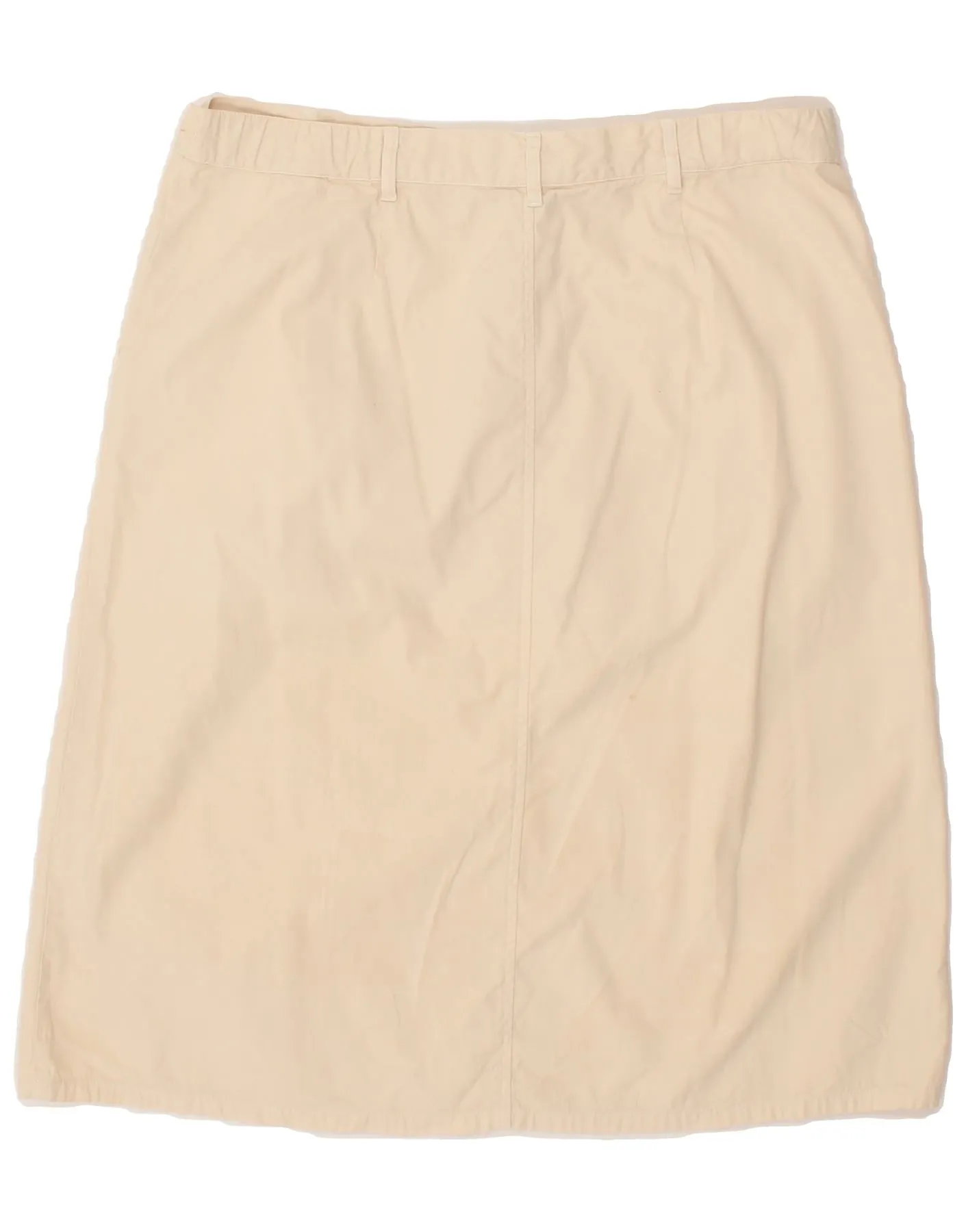ORVIS Womens Straight Skirt US 14 XL W36 Beige Cotton