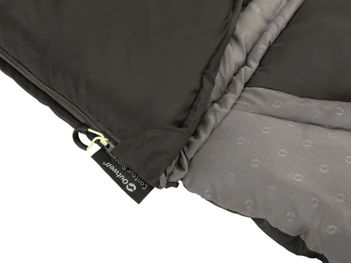 Outwell Contour Midnight Black sacco a pelo - sinistra