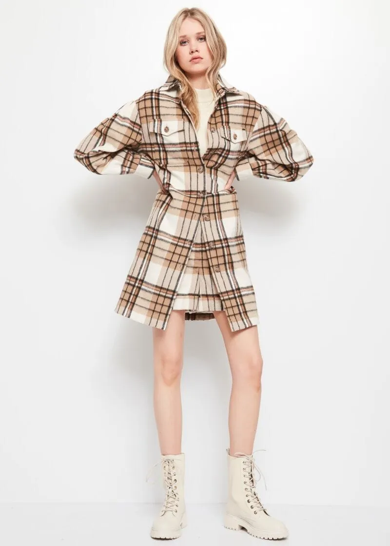 Overshirt in misto lana